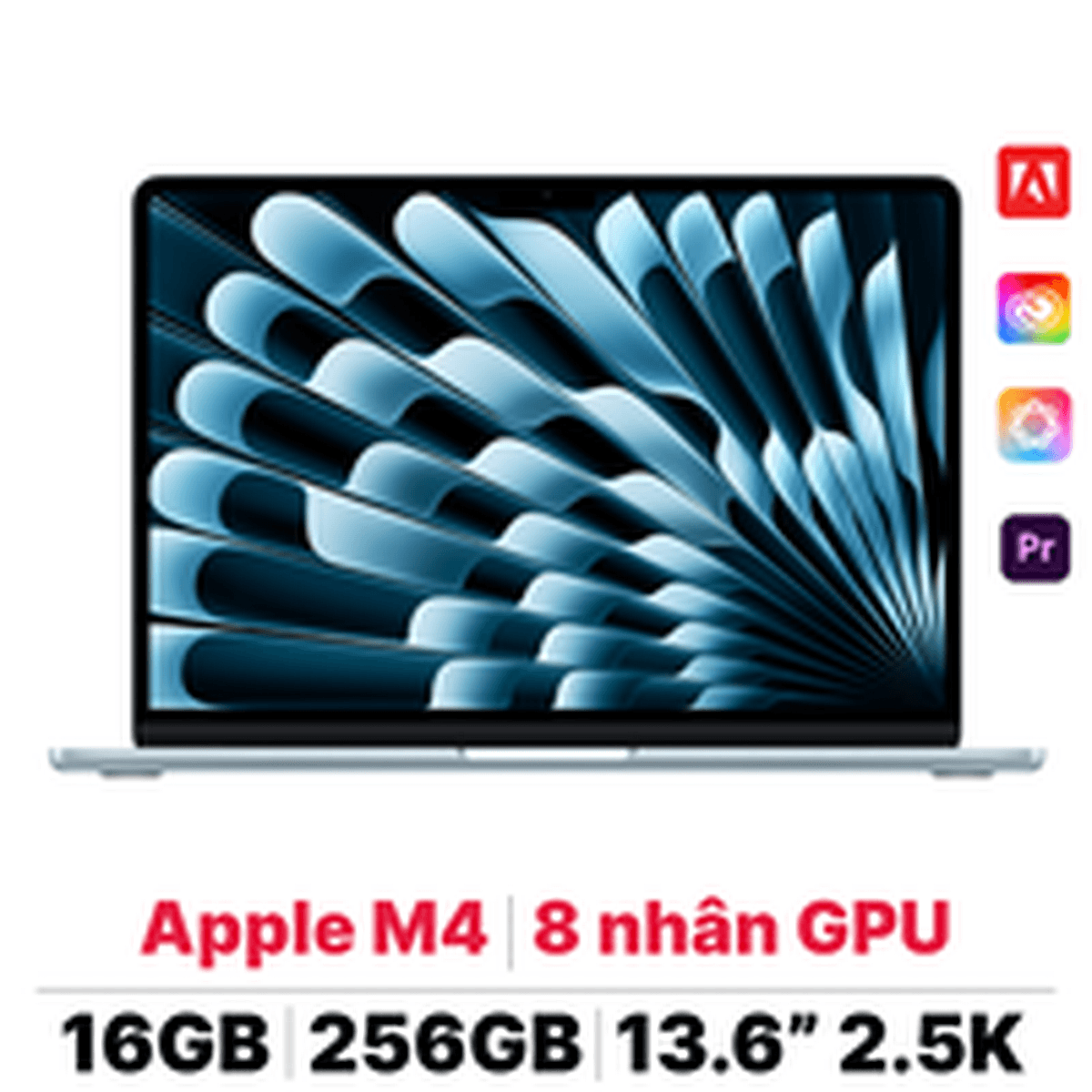 MacBook Air M4 13 inch 2025 10CPU 8GPU 16GB 256GB Sạc 70W | Chính hãng Apple Việt Nam
